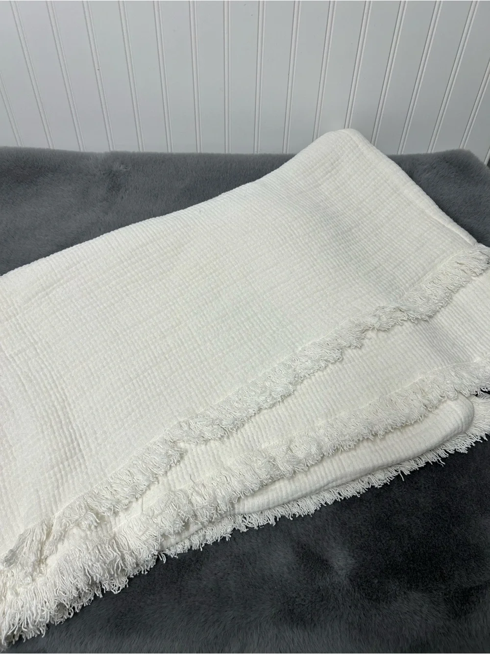 Pottery Barn cloud gauze throw